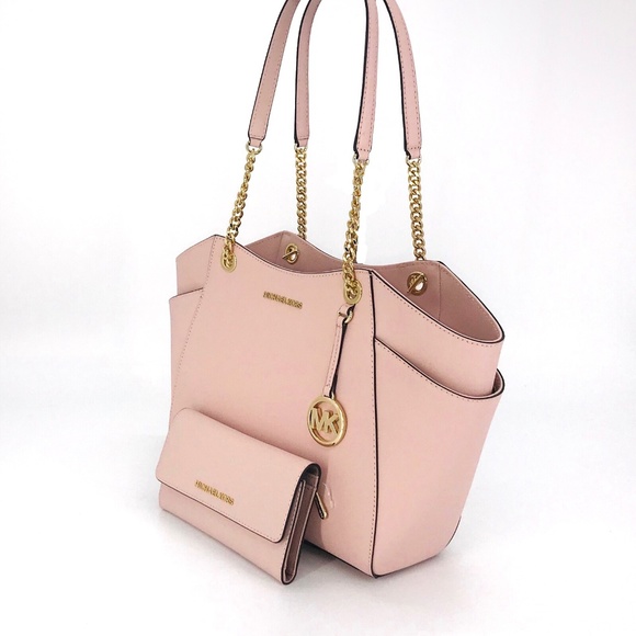 2PCS Michael Kors Jet Set Chain Tote Wallet Set - Picture 2 of 8